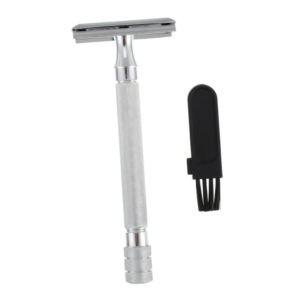 BELLIFFY Safety Double-sided Shaving Tool - Handle for Men and Women Comfortable Grip Design for Beard Trimming and Facial Hair Removal