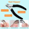 Pedicure Tool Kit and Ingrown Toenail Removal Kit, 3-Piece Set with Nail Nipper, Metal Nail File, and Fingernail Lifter for Thick, Ingrown Fingernail Removal view 3