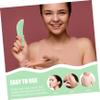 Anneome 2pcs Facial Scraper Jade Roller for Women Gua Sha Massage Tool Face Rolling Massager Comfortable Material for Body Relaxation view 3