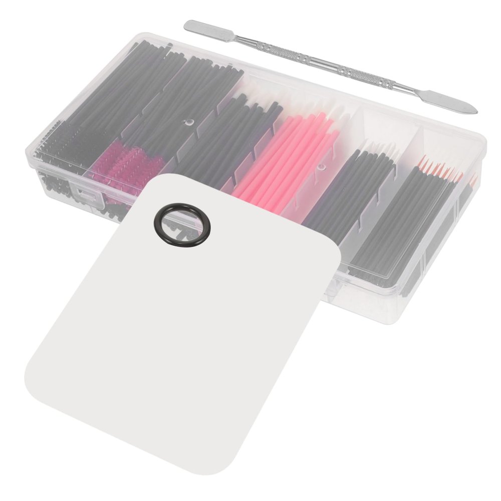 OSOLADY 1set Makeup Tools for Women Eyelash Brush Eyeliner Lip Brush Applicators Portable Mini Kit for Travel Home Use Skin-friendly Makeup Applicators