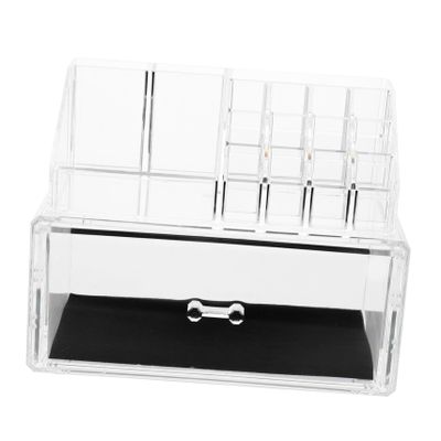 Baluue Acrylic Cosmetic Display Case Makeup Organizer Storage Box Desktop Makeup