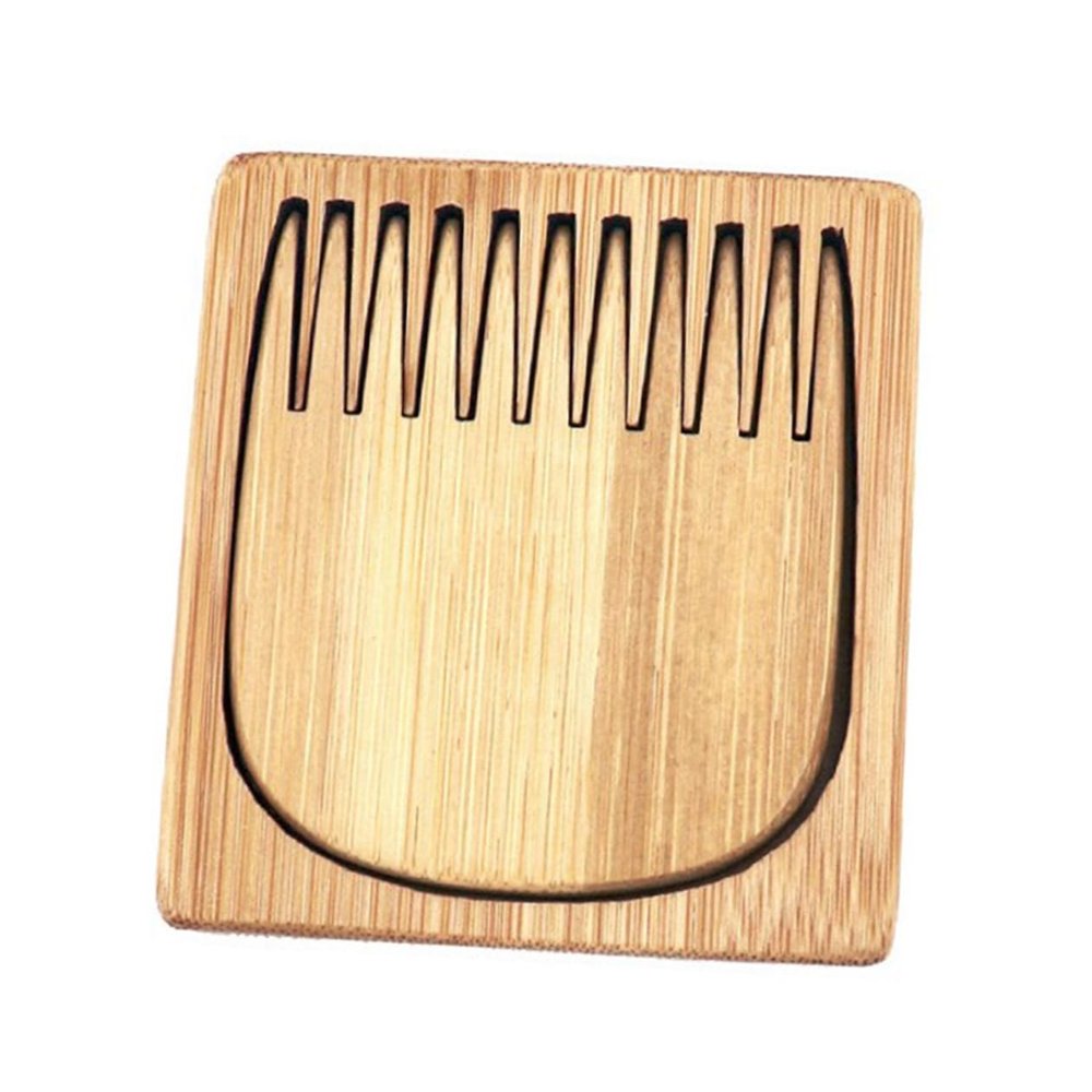 BELLIFFY 1pc Natural Beard Comb Portable Hair Comb for Men Grooming Care for Travel Daily Use -aging Design