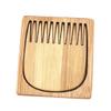 BELLIFFY 1pc Natural Beard Comb Portable Hair Comb for Men Grooming Care for Travel Daily Use -aging Design view 1