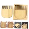 BELLIFFY 1pc Natural Beard Comb Portable Hair Comb for Men Grooming Care for Travel Daily Use -aging Design view 3
