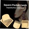 BELLIFFY 1pc Natural Beard Comb Portable Hair Comb for Men Grooming Care for Travel Daily Use -aging Design view 4