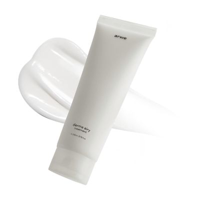 arwe Derma Airy Scalp Treatment, 8.5 fl oz (250 ml), Harmless Hair Pack, Unscented, Colorless, Weak Acid, Sensitive Skin Scalp Moisturizer, Soothing, Non-Silicone, Damaged Hair Light