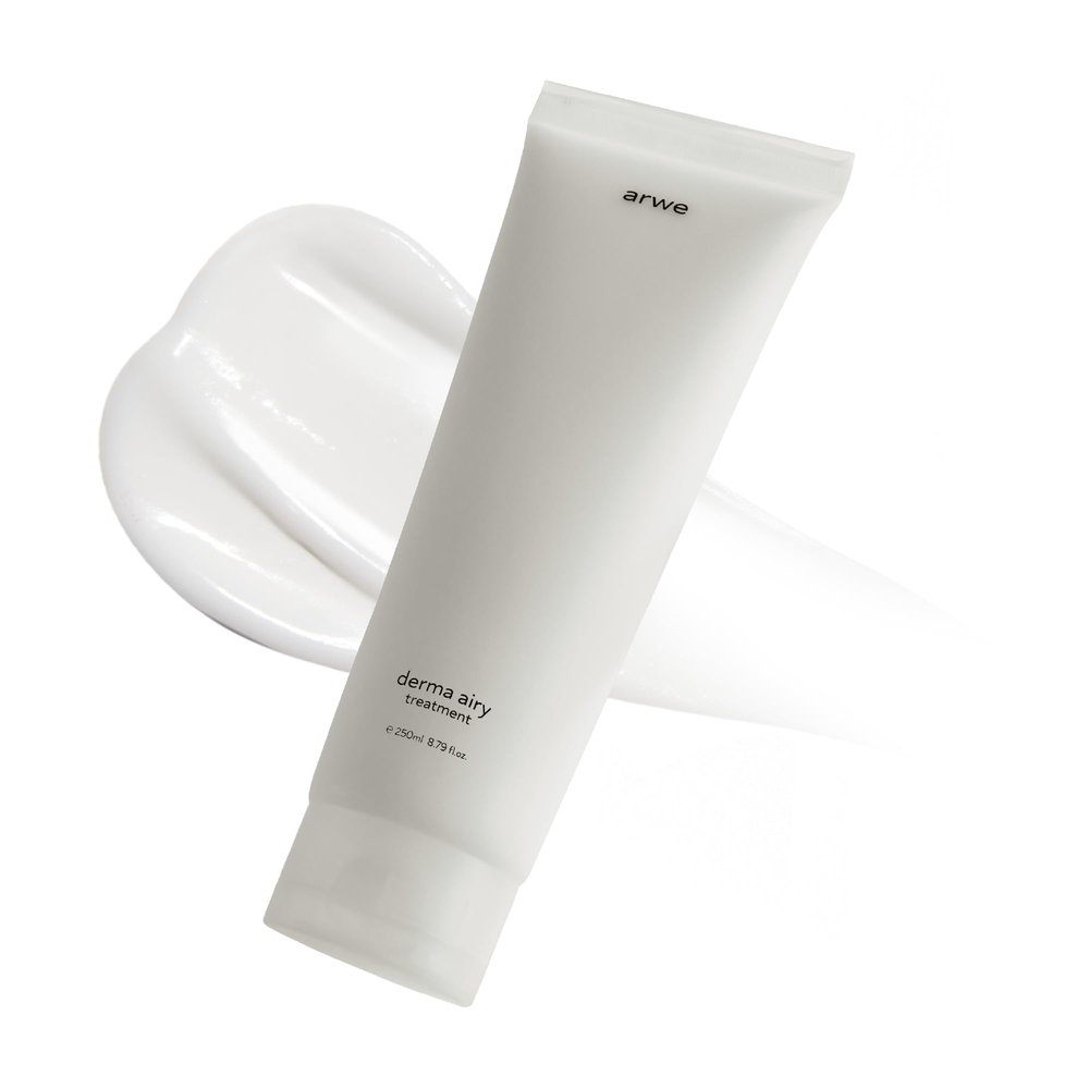 arwe Derma Airy Scalp Treatment, 8.5 fl oz (250 ml), Harmless Hair Pack, Unscented, Colorless, Weak Acid, Sensitive Skin Scalp Moisturizer, Soothing, Non-Silicone, Damaged Hair Light