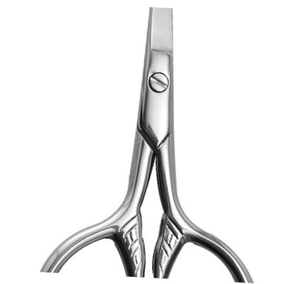 TOVINANNA Portable Beard Scissors Beauty Scissors for Mustache Trimming Includes Pu Cover and Precision Pointed for Home and Salon Use