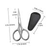 TOVINANNA Portable Beard Scissors Beauty Scissors for Mustache Trimming Includes Pu Cover and Precision Pointed for Home and Salon Use view 2