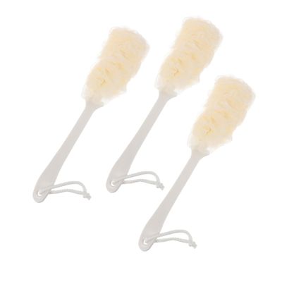 OHPHCALL 3pcs Long Handle Bathing Body Brush Exfoliating Shower Scrubber for Promote Blood Circulation for Relaxation and Muscle Relief Soft and Durable Design