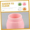 HONMEET 8pcs Travel Makeup Containers Set with Leakproof Sample Jars for Creams and Lip Balm Includes Cosmetic Jars Transparent Green Pink and Yellow view 3