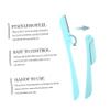 HAPINARY 10pcs Foldable Eyebrow Trimmers Stainless Steel Eyebrow Razors for Women Precision Shaping Tool Lightweight Design for Comfortable Control view 3