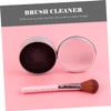 HONMEET 5sets Makeup Brush Cleaning Sponge Box Activated Carbon Sponge for Deep Clean Travel-friendly Lightweight Suitable for Eye Shadow and Loose Powder view 2