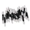 Eye Shadow Applicators Disposable Double Ended Sponge 50pcs Dual Sided Eyeshadow Brush Sponge Tipped Oval Makeup Applicator Eye Shadow Sticks Black Handle. view 1
