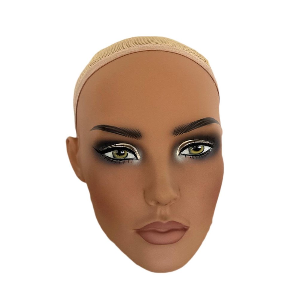 FashionCha Mannequin Head Wig Head, Multifunctional Wig Display Stand, Professional Wig Holder, Only Head
