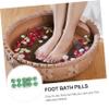 minkissy 10pcs Herbal Foot Bath Pills Green Sweat for Relaxation and Health for Seasons Convenient Storage Safe Ingredients Unisex Foot Care view 3