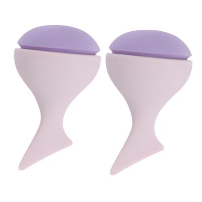 BELLIFFY 2pcs Mermaid Makeup Sponge Non Beauty Blending Powders for Liquid Dry Wet Dual-use Cosmetic Tools for Foundation Concealer Lotus