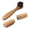 COLLBATH 3pcs Nail Finger Washing Brush Styles Hand Cleaning Tool Wooden Pig Bristles Brush view 1