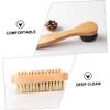 COLLBATH 3pcs Nail Finger Washing Brush Styles Hand Cleaning Tool Wooden Pig Bristles Brush view 4
