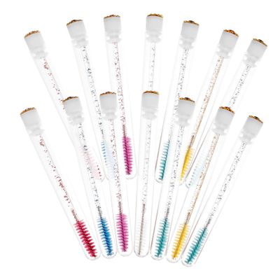 Baluue 20sets Mascara Tube Eyelash Brush Tubes Empty Bottles for Diy Safe Makeup Tools Random Style