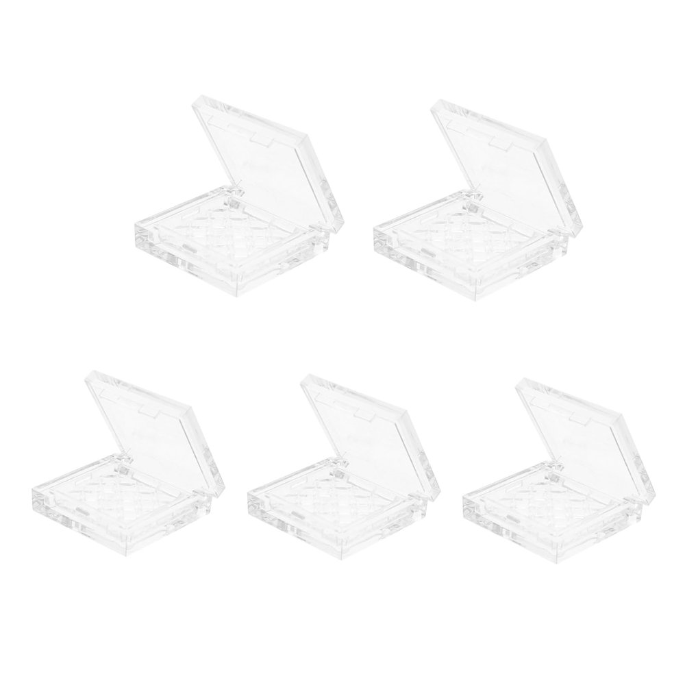 Baluue Lipstick Containers Empty 5pcs Mini Makeup Containers Set Empty Eyeshadow Box Cosmetics Tray Travel-friendly Skincare Organizers