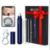 Visual Blackhead Remover Tools with Camera,Pimple Popper Extractor Tool Kit with Camera 20X 1080P Pore Cleaner Acne Comedone Whitehead Extractor Kit for iPhone/Android (Blue) view 1