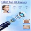 Visual Blackhead Remover Tools with Camera,Pimple Popper Extractor Tool Kit with Camera 20X 1080P Pore Cleaner Acne Comedone Whitehead Extractor Kit for iPhone/Android (Blue) view 2