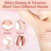 Electric Razor Silk Glide Pro Shaver, Electric Shaver for Women, Waterproof 2 in 1 Electric Shaver Razors for Women Wet & Dry for Leg Arm Underarm Pubic Area (Pink) view 3