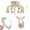 Bgffuy Extra Large Octopus Hair Clips for Women - Octopus Claw Clip for Oversized Thick Hair, Non-Slip Strong Hold Claw Clips - Unbreakable Big Barrettes Jaw Clamps Accessories -3 PCS (multicolor) view 2