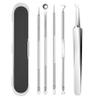 Blackhead Remover,Professional Facial Blackhead Remover Tweezers, Facial Black Head Remover Set,Stainless Steel Blackhead Tweezers Professional Tool Set (03) view 1