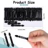 50 Pcs Eyeshadow Applicators Double Ended Eyeshadow Brushes Eye Shadow Applicator Sticks with Storage Box Sponge Tip Eye Shadow Applicators Disposable Makeup Applicators view 2