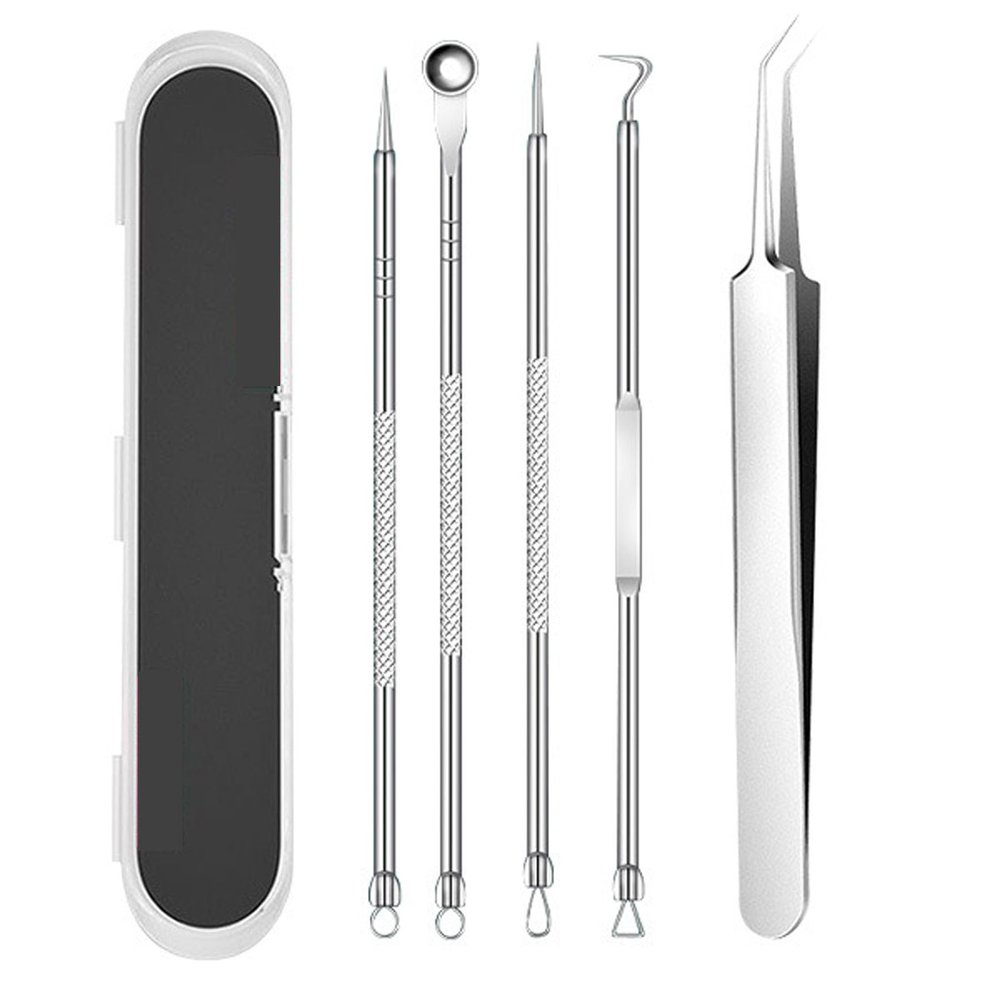 Blackhead Remover,Professional Facial Blackhead Remover Tweezers, Facial Black Head Remover Set,Stainless Steel Blackhead Tweezers Professional Tool Set (02)