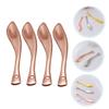 IWOWHERO 4pcs Facial Cream Spoon Metal Scoop Skincare Tools for Face Application view 2