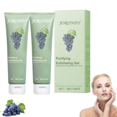 JORONDY Cabernet Sauvignon Extract Purifying Exfoliating Gel, Purifying Exfoliating Gel, JORONDY Exfoliating Scrub, Moisturizing Cleanses Skin Give,Deep Cleansing Face for Various Skin Types (2 Pack)