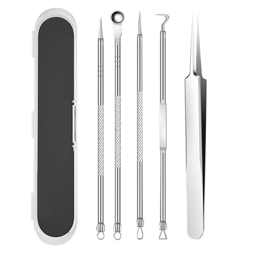 Blackhead Remover,Professional Facial Blackhead Remover Tweezers, Facial Black Head Remover Set,Stainless Steel Blackhead Tweezers Professional Tool Set (01)