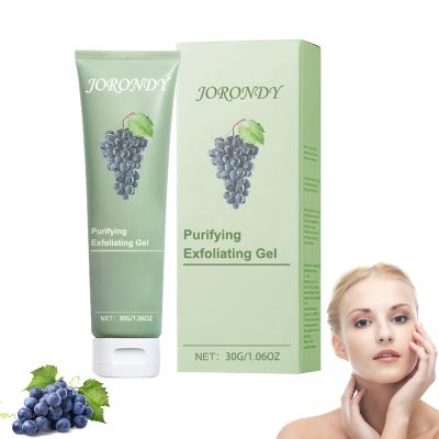 JORONDY Cabernet Sauvignon Extract Purifying Exfoliating Gel, Purifying Exfoliating Gel, JORONDY Exfoliating Scrub, Moisturizing Cleanses Skin Give,Deep Cleansing Face for Various Skin Types (1 Pack)