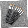 BELLIFFY 10pcs Eyebrow Brush Set with Wooden Handle Portable Makeup Tools for Salon and Home Use for Shaping Brows and Applying Cosmetics view 3