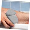FOMIYES 2pcs Dual-Sided Pumice Stone for Feet and Hands Exfoliating Foot Scrubber Callus Remover Versatile Skin Care Tool for Men Women Gray view 2