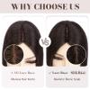 MY-LADY Human Hair Toppers for Women Real Human Hair Pieces Thin 8 * 10CM Silk Base with Lace Clip in Remy Hairpieces Hand-Tied Light Weight 14 Inch Dark Brown view 4