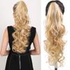 TATDBEUHW Blonde Ponytail Extension, Clip on Ponytails for Women - Ponytail Extension Human Hair for a Natural Look, Easy to Attach with Claw Clip, Ideal for Parties and Special Occasions view 2