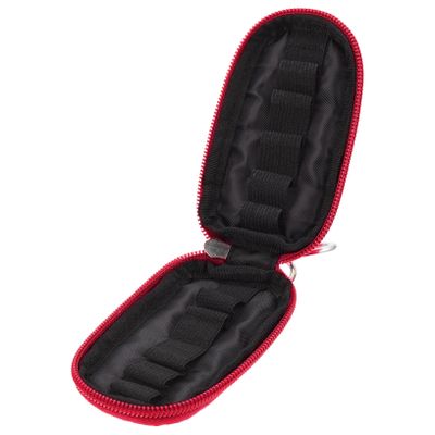 Baluue 1pc Storage Organizer Bag Small Slot Pouch for Bottles and Pressure-resistant Holder for Home Travel Red
