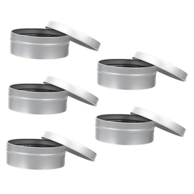 Baluue 5sets Makeup Brush Cleaning Sponge Boxes Compact Eye Shadow Cleaner for Makeup Brush Care for Travel Use and Busy Women