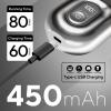 Akunbem Electric Razor for Men Mini Electric Shavers for Men Portable Foil Shaver with Upgraded 3 Floating Razor Blades Wet/Dry Use USB Rechargeable LED Display view 4