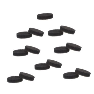 Baluue 15pcs Makeup Brush Cleaning Sponge Quick Dry Cleaning Box for Eye Shadow Brushes Lightweight Portable
