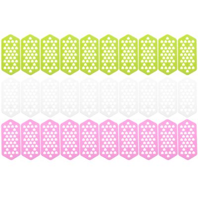 Baluue 30pcs Hair Perm Inserting Cards Isolating Boards Set Foam Curlers Hair Styling Tools Random Color