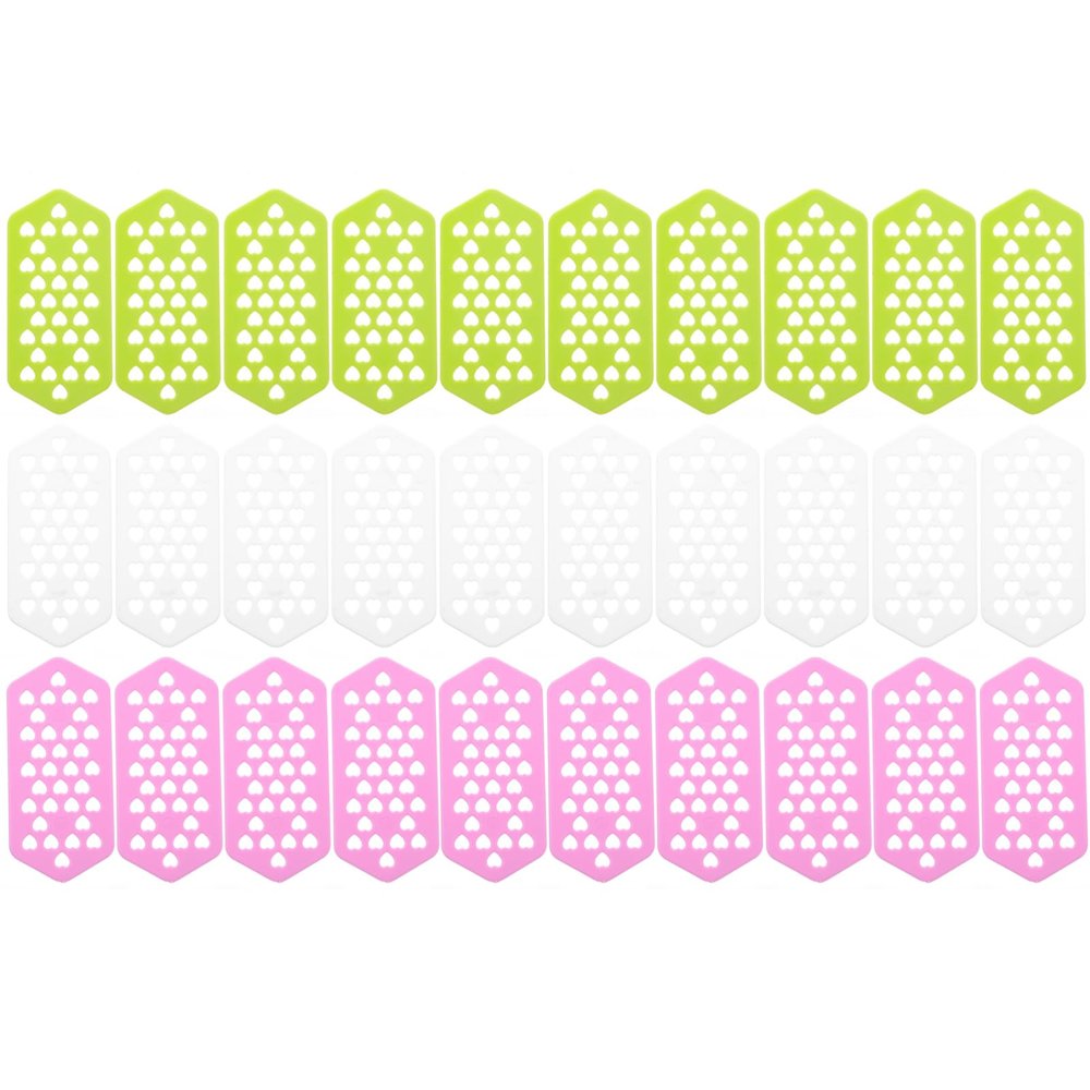 Baluue 30pcs Hair Perm Inserting Cards Isolating Boards Set Foam Curlers Hair Styling Tools Random Color