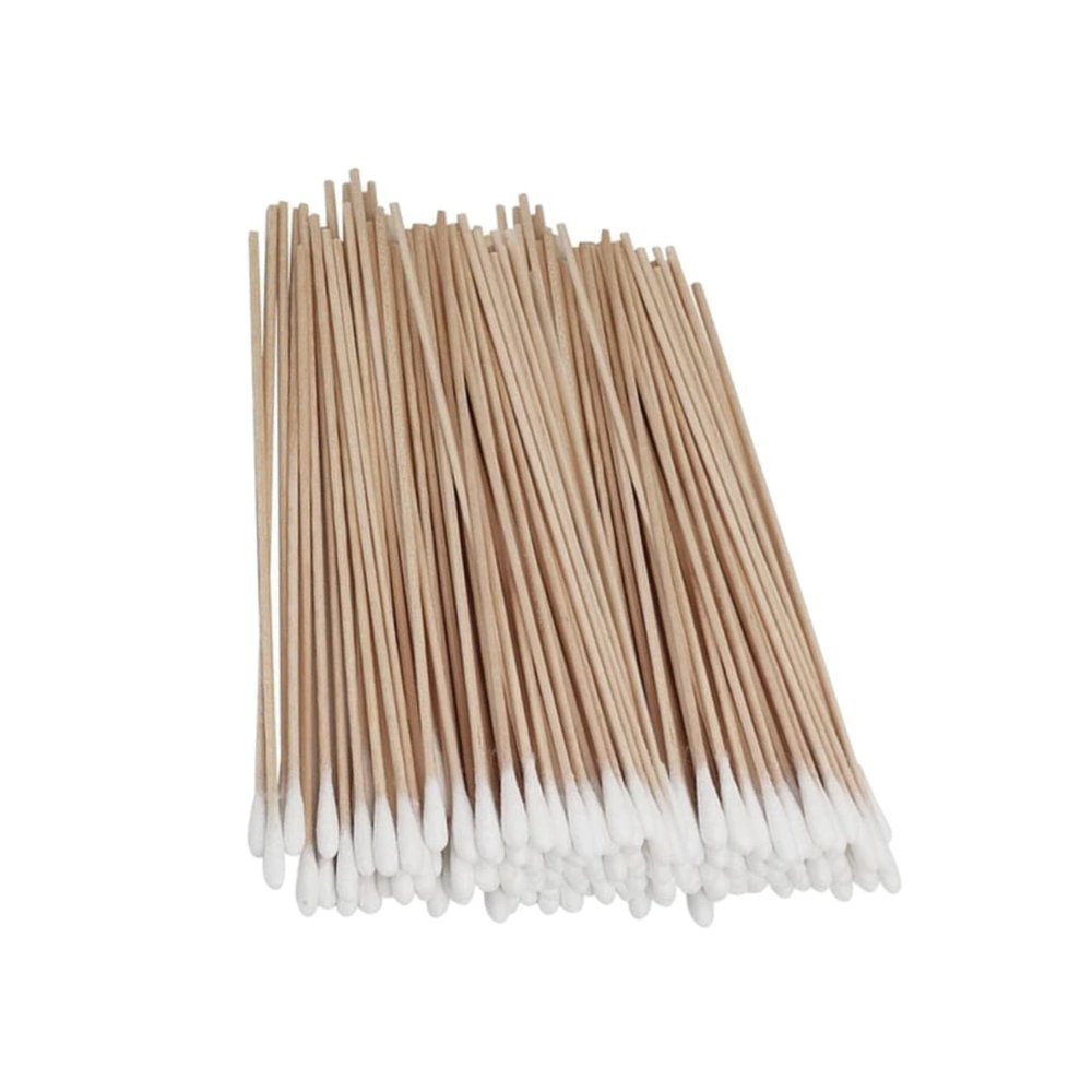 BELLIFFY 4packs Pet Cleaning Cotton Swabs Single Wooden Swabs for Ear Cleaning Cotton Sticks Safe and Absorbent for Pets