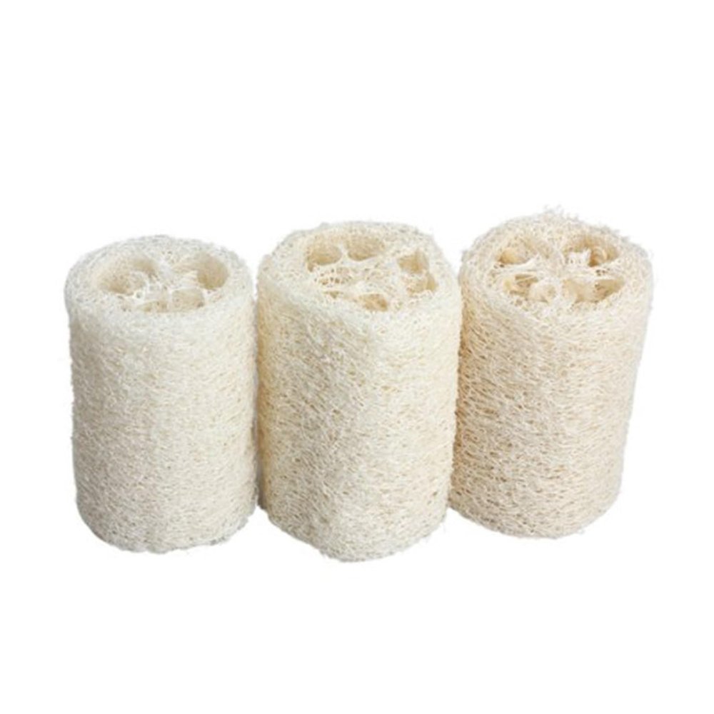 3PCS Organic Loofahs Natural Luffa Body Wash Sponge