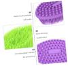 Baluue 2pcs Silicone Bath Brush Scalp Scrubber Exfoliator Skin Scrubber Brush Head view 2