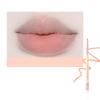 1 PC Fidoo Double Ends Lip Liner, 3 in 1 Velvet Smooth Lipstick With Sponge Brush & Built-in Sharpener, Silky Creamy Nude Brown Color Matte Lip Liner (01#, 0.2g) view 2